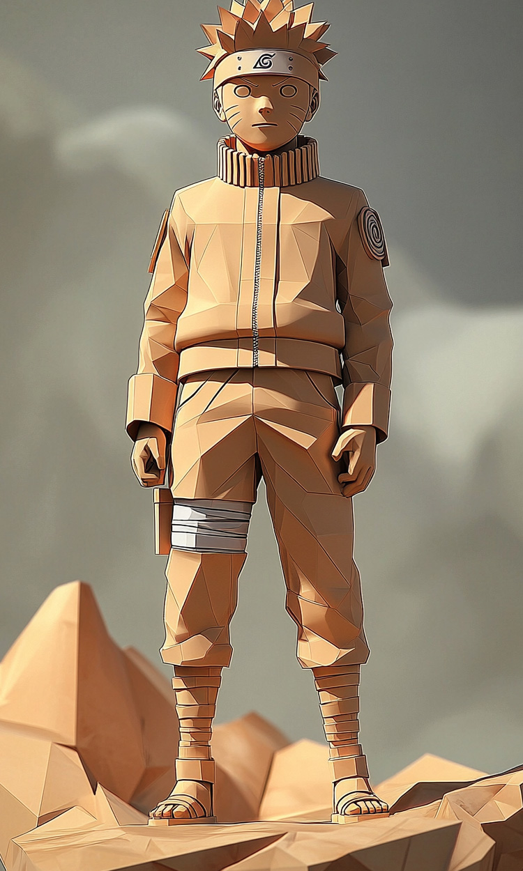 来自midjourney的鸣人画像